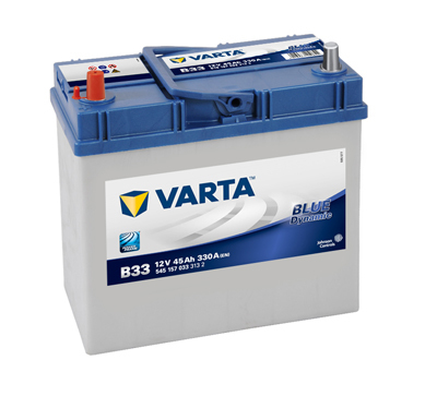 Autobatéria VARTA BLUE Dynamic 45Ah, 330A, 12V, B33, 545157033 (5451570333132)
