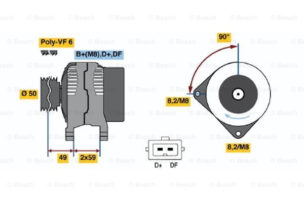 Alternátor BOSCH (0 986 041 300)