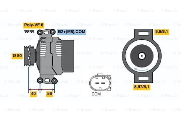 Alternátor BOSCH (0 986 047 670)