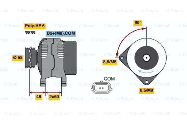 Alternátor BOSCH (0 986 049 030)