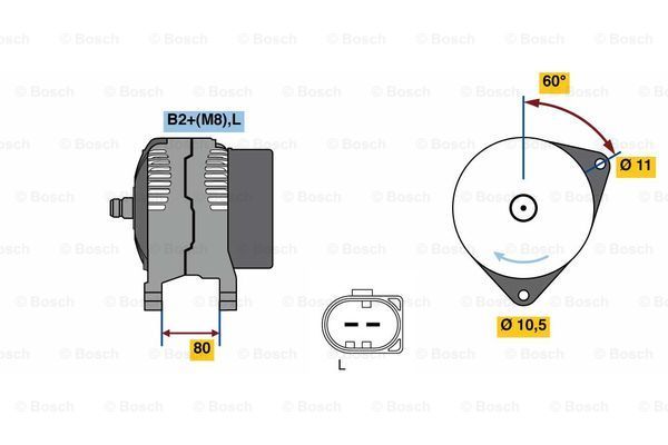 Alternátor BOSCH (0 986 049 950)