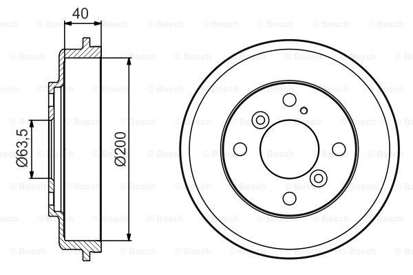 Brzdový bubon BOSCH (0 986 477 240)
