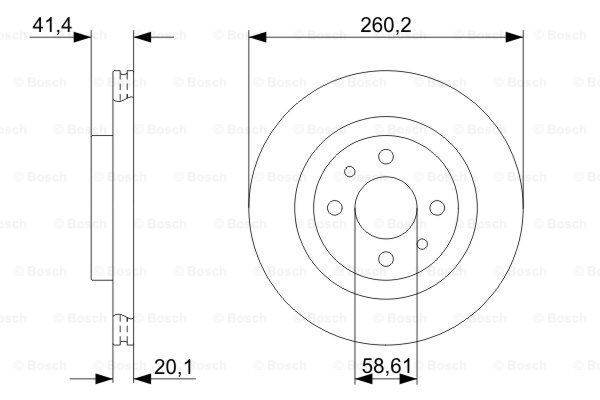 Lambda sonda BOSCH (0 258 017 020)