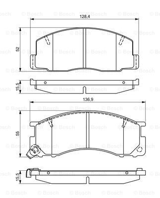 Brzdový kotúč BOSCH (0 986 479 A48)