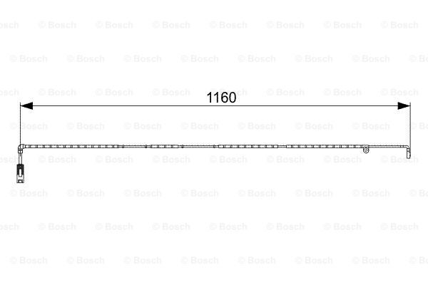 výstražný kontakt opotrebenia brzdového obloženia BOSCH (1 987 473 055)