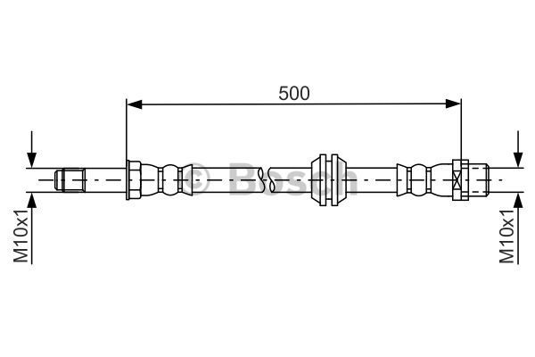 Brzdová hadica BOSCH (1 987 481 676)