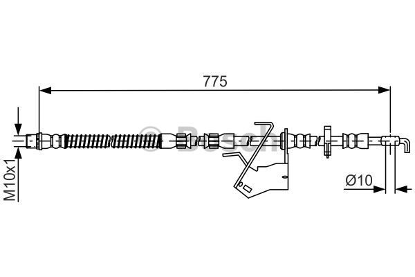 Brzdová hadica BOSCH (1 987 481 685)