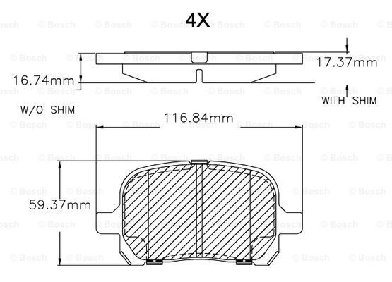 Vzduchový filter BOSCH (F 026 400 291)