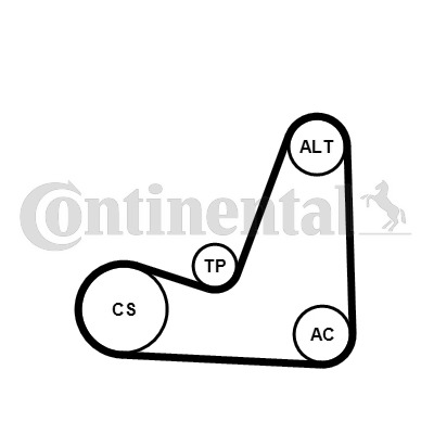 Vodné čerpadlo + sada ozubeného remeňa CONTITECH (CT975WP1)