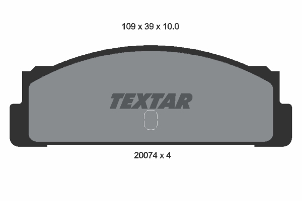 Sada brzdových platničiek kotúčovej brzdy TEXTAR (2007404)