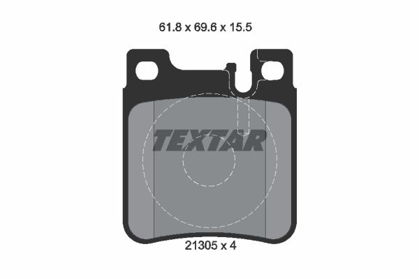 Sada brzdových platničiek kotúčovej brzdy TEXTAR (2130504)