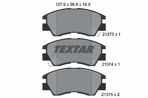 Sada brzdových platničiek kotúčovej brzdy TEXTAR (2137301)