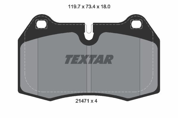 Sada brzdových platničiek kotúčovej brzdy TEXTAR (2147102)