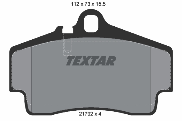 Sada brzdových platničiek kotúčovej brzdy TEXTAR (2179203)