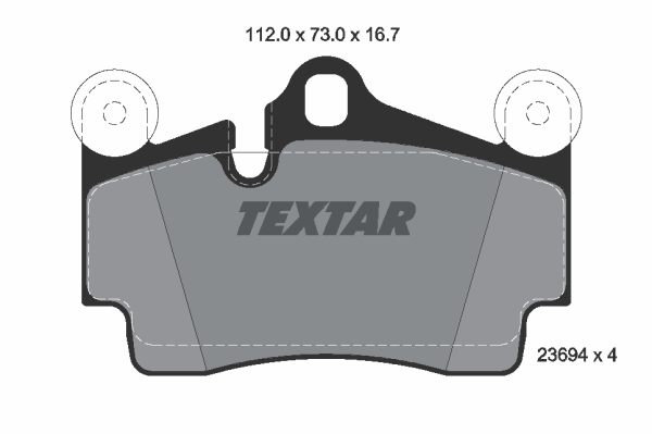 Sada brzdových platničiek kotúčovej brzdy TEXTAR (2369402)