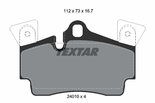 Sada brzdových platničiek kotúčovej brzdy TEXTAR (2401001)