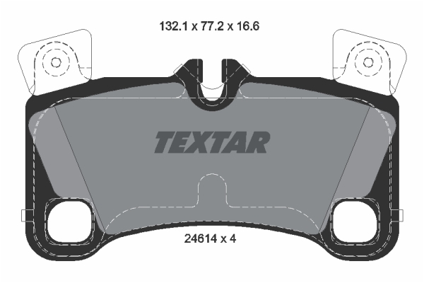 Sada brzdových platničiek kotúčovej brzdy TEXTAR (2461401)