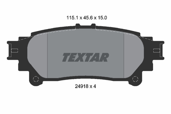 Sada brzdových platničiek kotúčovej brzdy TEXTAR (2491801)