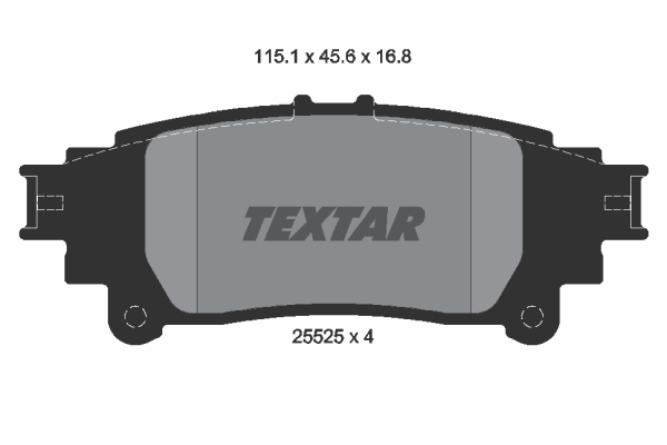 Sada brzdových platničiek kotúčovej brzdy TEXTAR (2552501)