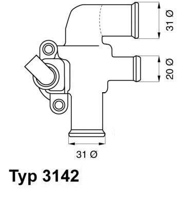 Termostat chladenia BorgWarner (3142.90D)