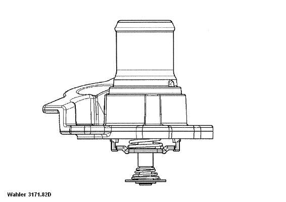 Termostat chladenia BorgWarner (3171.82D)