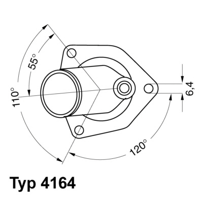 Termostat chladenia BorgWarner (4164.92D)