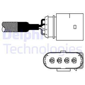 Lambda sonda Delphi (ES10978-12B1)