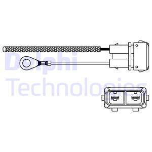 Lambda sonda Delphi (ES10998-12B1)