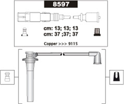 Sada zapaľovacích káblov MAGNETI MARELLI (941318111303)