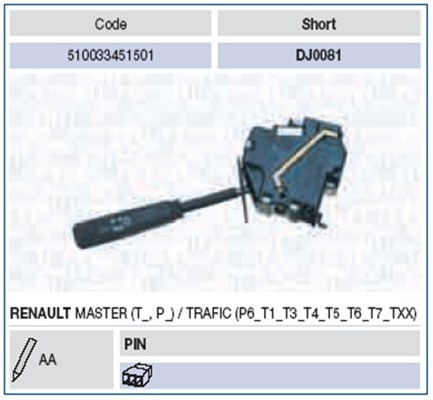 Spínač riadenia MAGNETI MARELLI (510033451501)