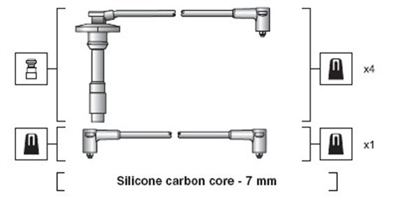 Sada zapaľovacích káblov MAGNETI MARELLI (941318111264)