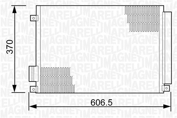 Kondenzátor klimatizácie MAGNETI MARELLI (350203497000)