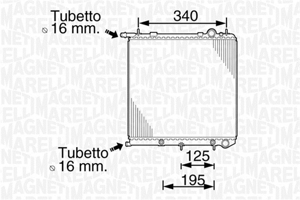 Chladič motora MAGNETI MARELLI (350213819000)