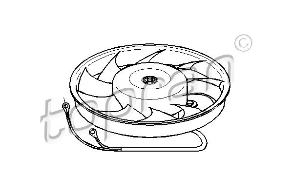 Ventilátor chladenia motora Hans Pries (103 774)