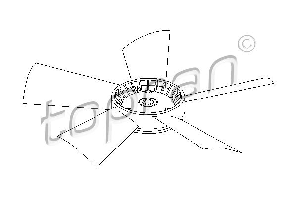 Koleso ventilátora chladenia motora Hans Pries (401 191)