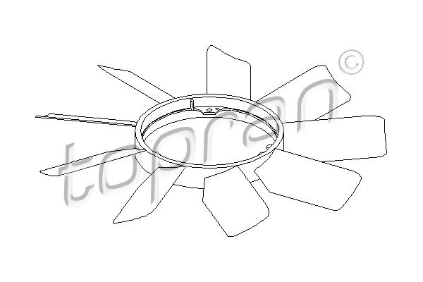 Koleso ventilátora chladenia motora Hans Pries (400 995)