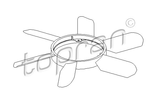 Koleso ventilátora chladenia motora Hans Pries (400 996)