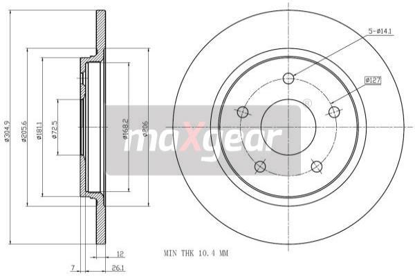 Vzduchový filter MAXGEAR (19-2275)